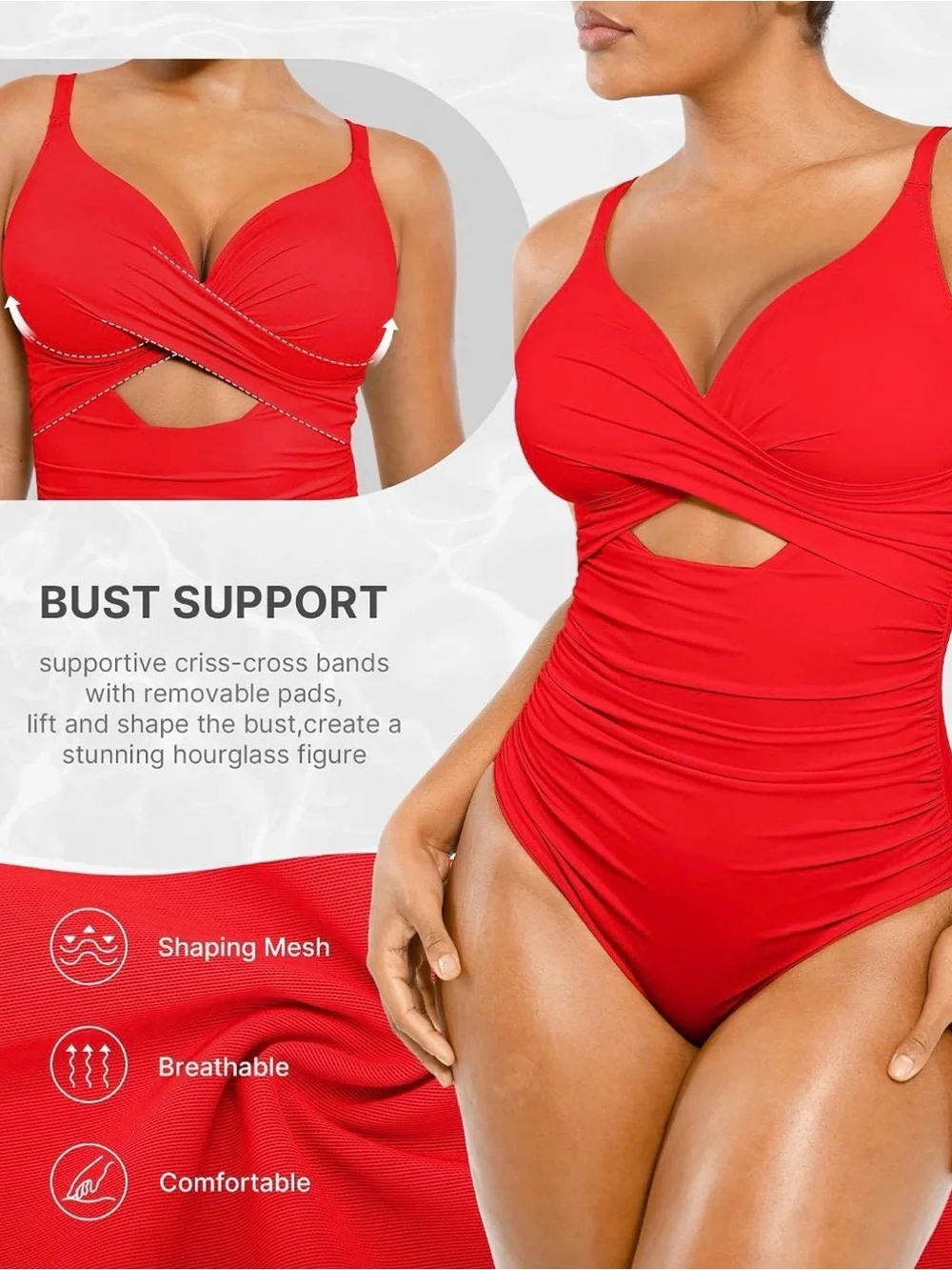 NIB-SHAPELLX Tummy Control Swimsuits Women size XL